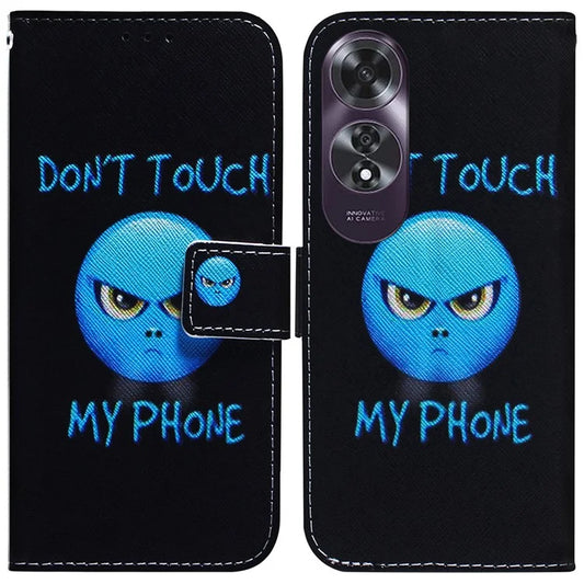 For Oppo A60 4G Case Pattern Print Anti-Scratch PU Leather Wallet Phone Cover