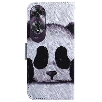 For Oppo A60 4G Case Pattern Print Anti-Scratch PU Leather Wallet Phone Cover
