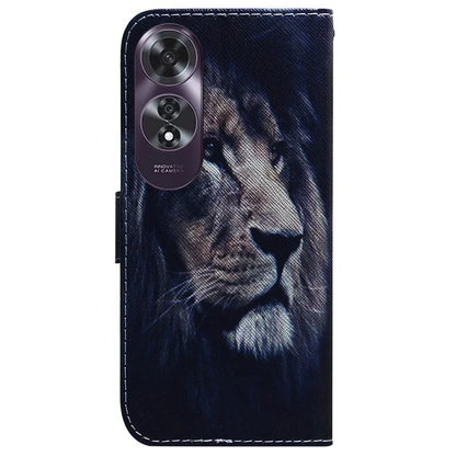 For Oppo A60 4G Case Pattern Print Anti-Scratch PU Leather Wallet Phone Cover