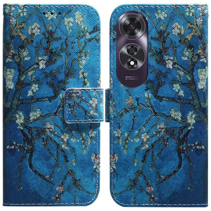 For Oppo A60 4G Case Pattern Print Anti-Scratch PU Leather Wallet Phone Cover