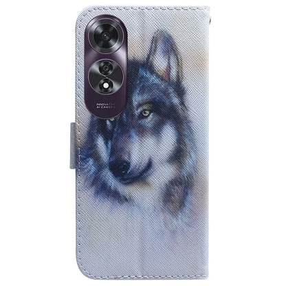 For Oppo A60 4G Case Pattern Print Anti-Scratch PU Leather Wallet Phone Cover