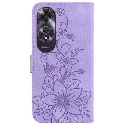 For Oppo A60 4G Case Wallet Floral Pattern PU Leather Magnetic Clasp Phone Cover