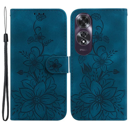 For Oppo A60 4G Case Wallet Floral Pattern PU Leather Magnetic Clasp Phone Cover
