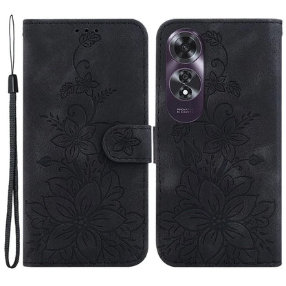 For Oppo A60 4G Case Wallet Floral Pattern PU Leather Magnetic Clasp Phone Cover