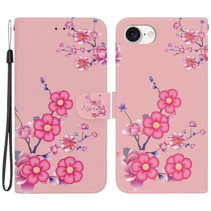For iPhone SE (2024) Case Pattern Print Scratch-Proof Leather Phone Cover with Wallet