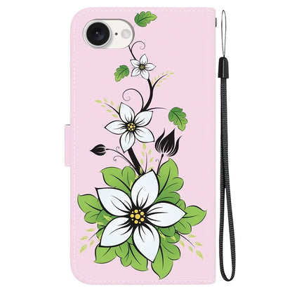 For iPhone SE (2024) Case Pattern Print Scratch-Proof Leather Phone Cover with Wallet