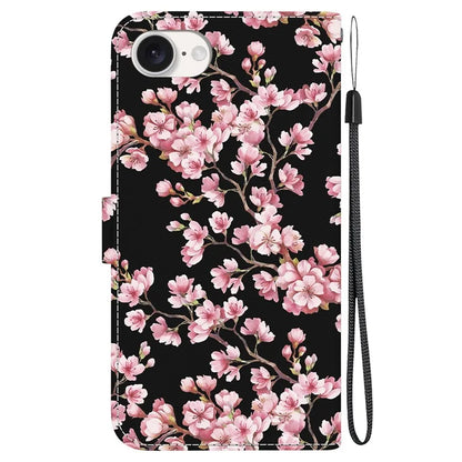 For iPhone SE (2024) Case Pattern Print Scratch-Proof Leather Phone Cover with Wallet