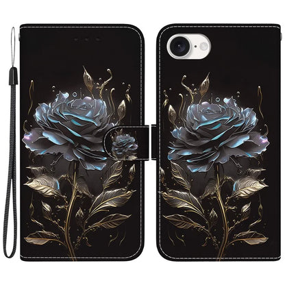 For iPhone SE (2024) Case Pattern Print Scratch-Proof Leather Phone Cover with Wallet