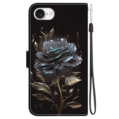 For iPhone SE (2024) Case Pattern Print Scratch-Proof Leather Phone Cover with Wallet
