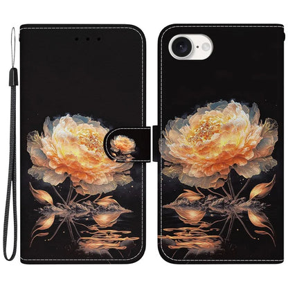 For iPhone SE (2024) Case Pattern Print Scratch-Proof Leather Phone Cover with Wallet