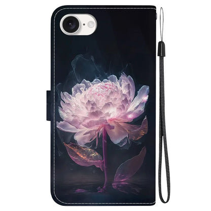 For iPhone SE (2024) Case Pattern Print Scratch-Proof Leather Phone Cover with Wallet
