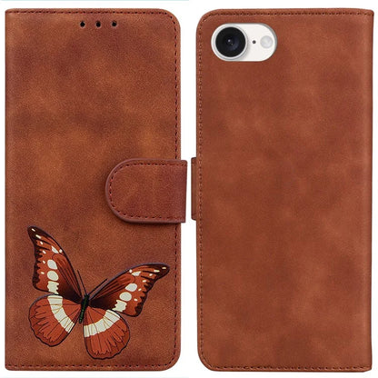 For iPhone SE (2024) Case Butterfly Pattern Wallet Stand Leather Phone Cover