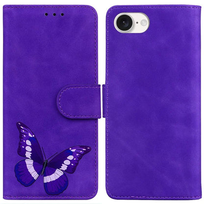 For iPhone SE (2024) Case Butterfly Pattern Wallet Stand Leather Phone Cover