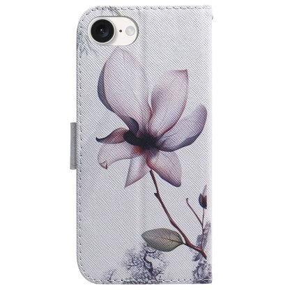 For iPhone SE (2024) Wallet Phone Case Pattern Print Anti-Drop PU Leather Flip Cover