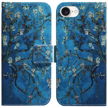 For iPhone SE (2024) Wallet Phone Case Pattern Print Anti-Drop PU Leather Flip Cover
