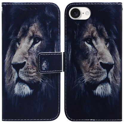 For iPhone SE (2024) Wallet Phone Case Pattern Print Anti-Drop PU Leather Flip Cover