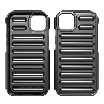 Capsule Series for iPhone 15 Case Ribbed TPU Shock Absorption Phone Cover