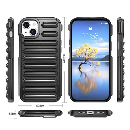 Capsule Series for iPhone 15 Case Ribbed TPU Shock Absorption Phone Cover