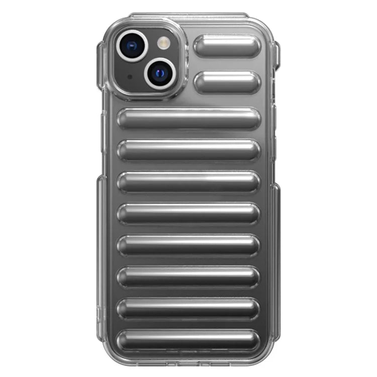 Capsule Series for iPhone 15 Case Ribbed TPU Shock Absorption Phone Cover