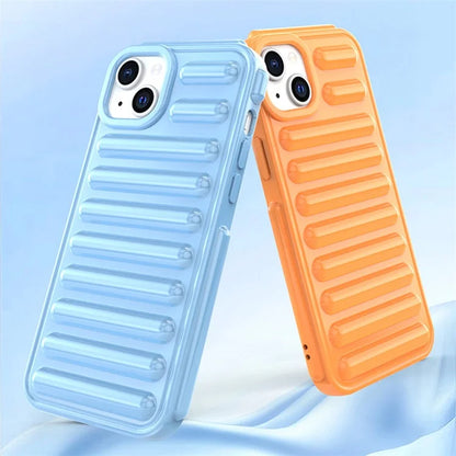 Capsule Series for iPhone 15 Case Ribbed TPU Shock Absorption Phone Cover