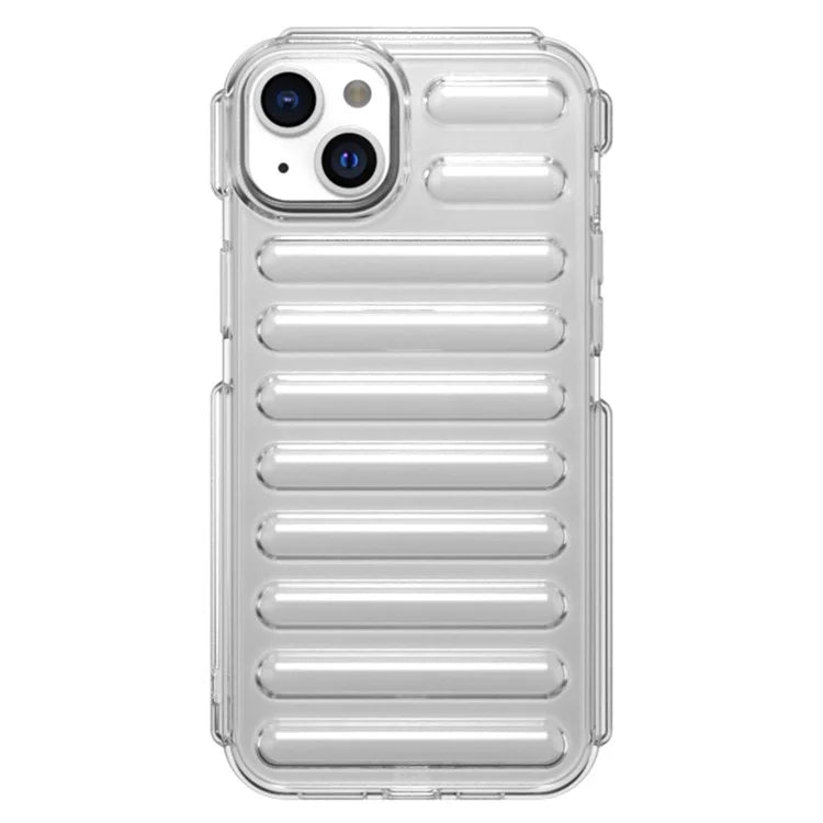 Capsule Series for iPhone 15 Case Ribbed TPU Shock Absorption Phone Cover