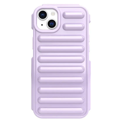Capsule Series for iPhone 15 Plus TPU Case Ribbed Mobile Phone Protective Cover