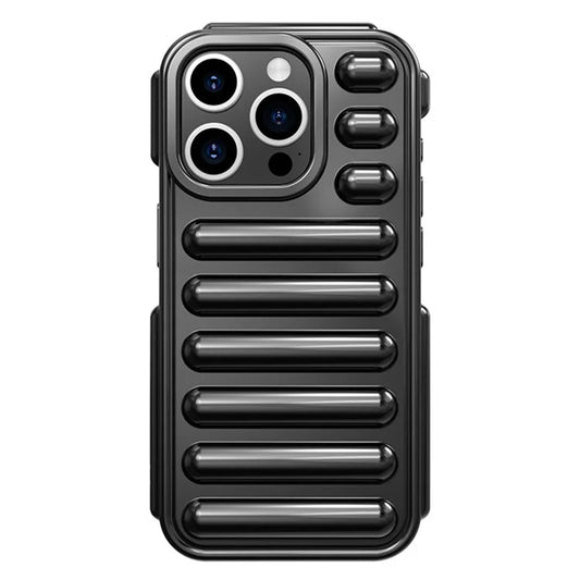 Capsule Series for iPhone 15 Pro TPU Case Ribbed Shockproof Phone Cover