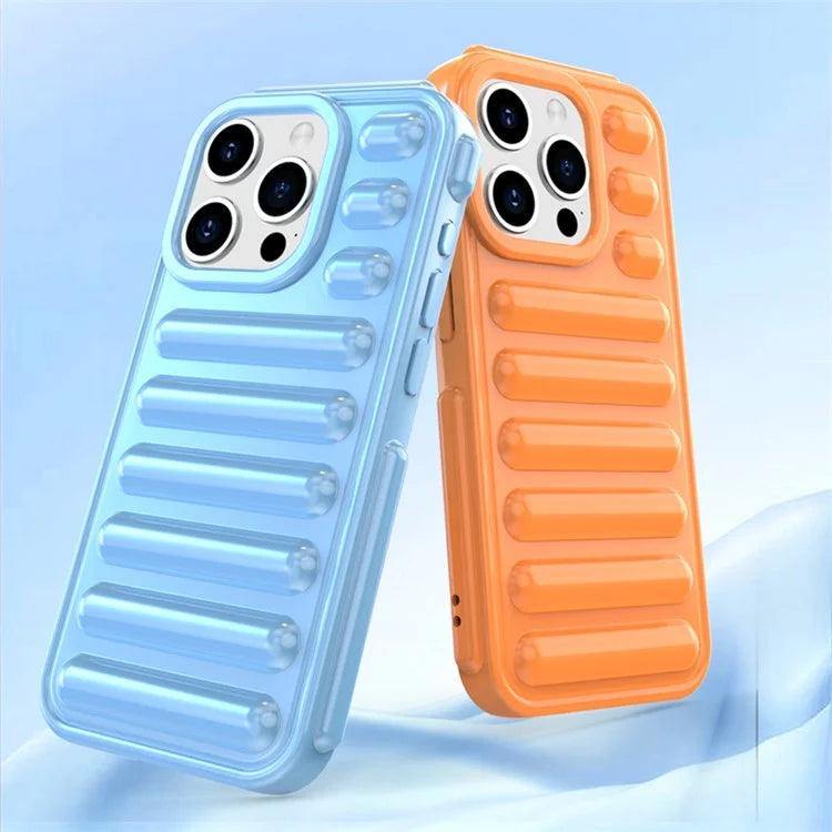 Capsule Series for iPhone 15 Pro Max Case Shockproof Ribbed TPU Phone Cover