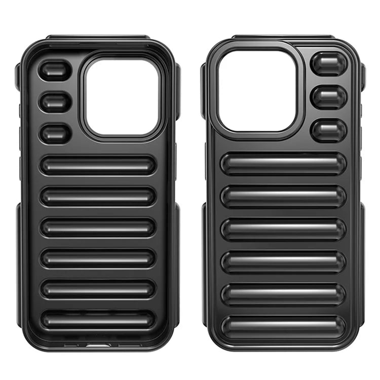 Capsule Series for iPhone 15 Pro Max Case Shockproof Ribbed TPU Phone Cover