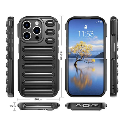 Capsule Series for iPhone 13 Pro 6.1 inch Case Ribbed TPU Shockproof Phone Back Cover