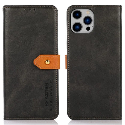 KHAZNEH For iPhone 16 Pro Max Case PU Leather Wallet Mobile Phone Cover