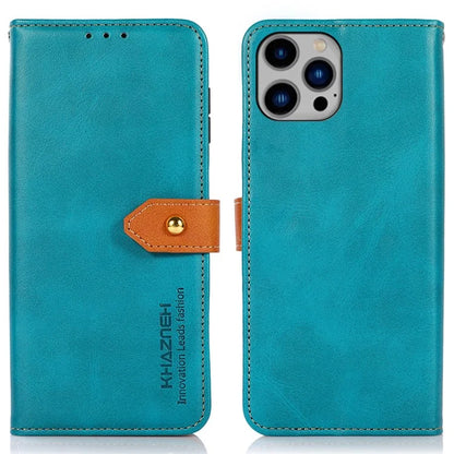 KHAZNEH For iPhone 16 Pro Max Case PU Leather Wallet Mobile Phone Cover