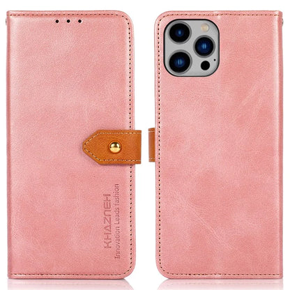 KHAZNEH For iPhone 16 Pro Max Case PU Leather Wallet Mobile Phone Cover