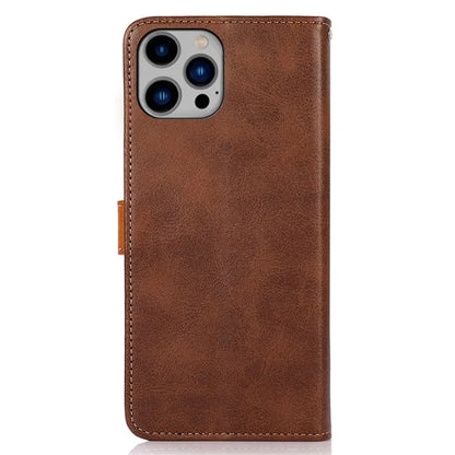 KHAZNEH For iPhone 16 Pro Max Case PU Leather Wallet Mobile Phone Cover