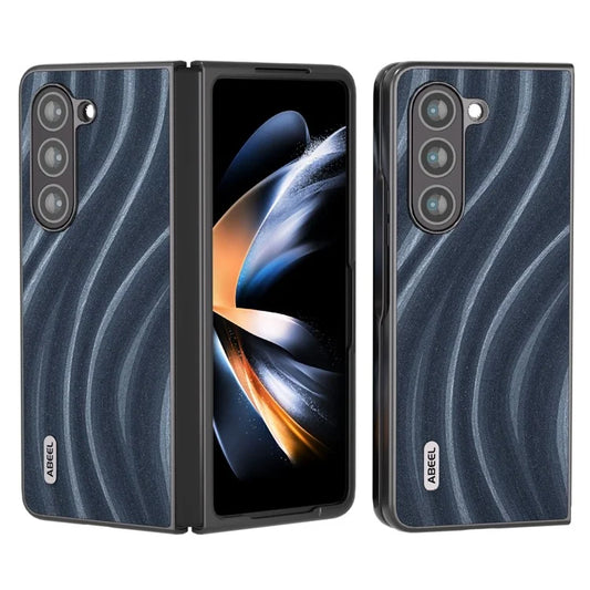 ABEEL Milky Way Series For Samsung Galaxy Z Fold6 5G Case PU Leather Coated Hard PC Phone Cover