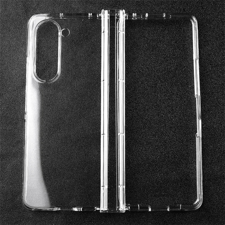 For Samsung Galaxy Z Fold6 5G Clear Case 3-Piece Hard PC Anti-Scratch Phone Cover