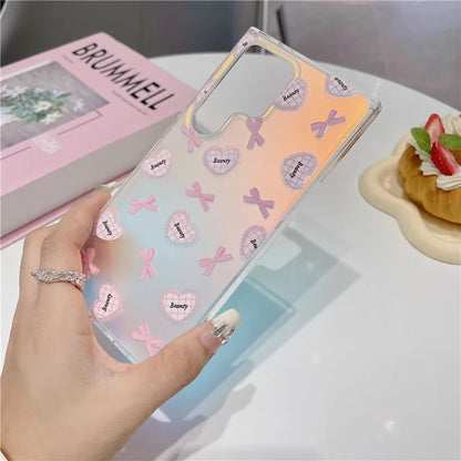 For Samsung Galaxy S23 Ultra Case Laser Effect Pattern Soft TPU Phone Cover