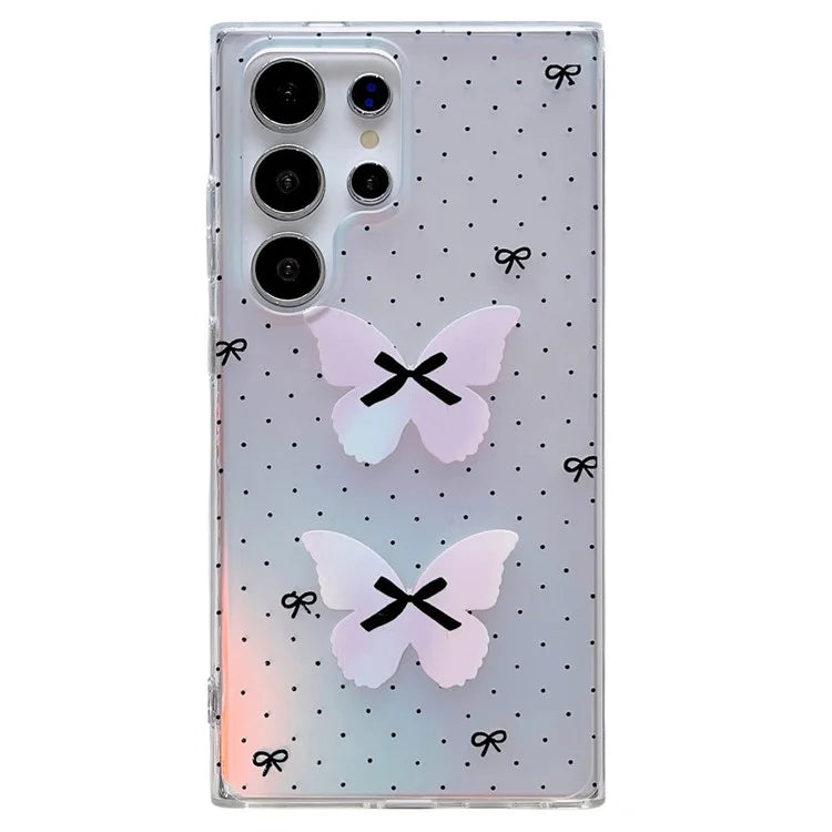 For Samsung Galaxy S23 Ultra Case Laser Effect Pattern Soft TPU Phone Cover