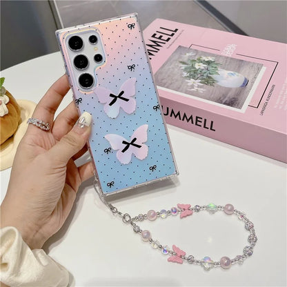 For Samsung Galaxy S23 Ultra Case Laser Effect Pattern Soft TPU Phone Cover