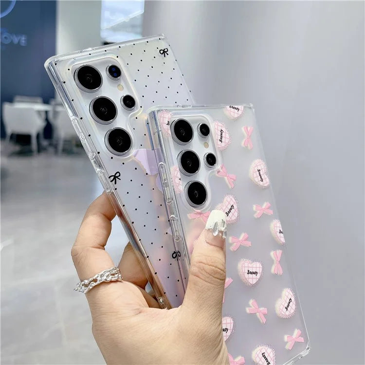 For Samsung Galaxy S23 Ultra Case Laser Effect Pattern Soft TPU Phone Cover