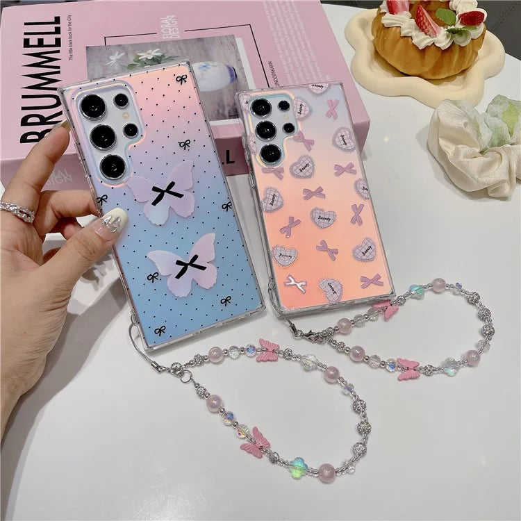 For Samsung Galaxy S23 Ultra Case Laser Effect Pattern Soft TPU Phone Cover