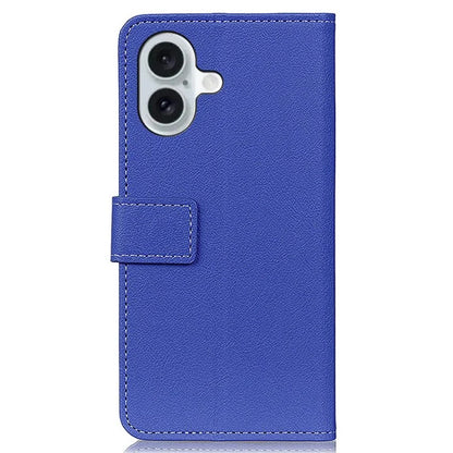 For iPhone 16 Plus Stand Case Protective Leather Wallet Phone Cover