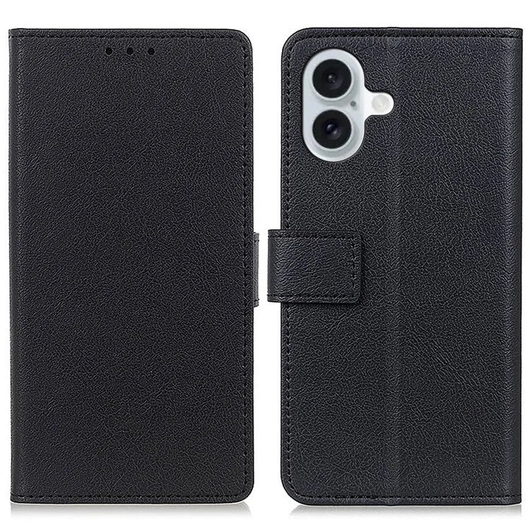 For iPhone 16 Plus Stand Case Protective Leather Wallet Phone Cover
