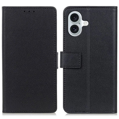 For iPhone 16 Plus Stand Case Protective Leather Wallet Phone Cover