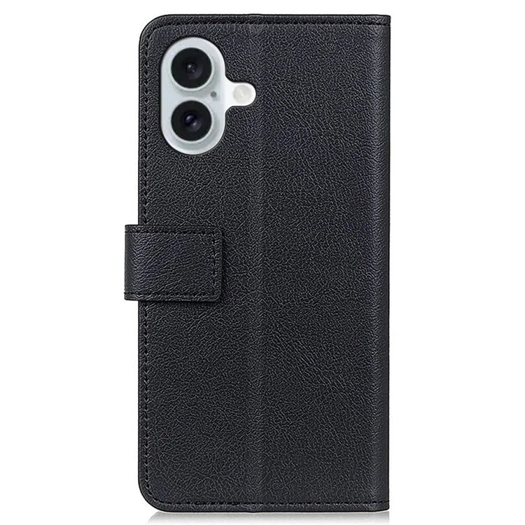 For iPhone 16 Plus Stand Case Protective Leather Wallet Phone Cover