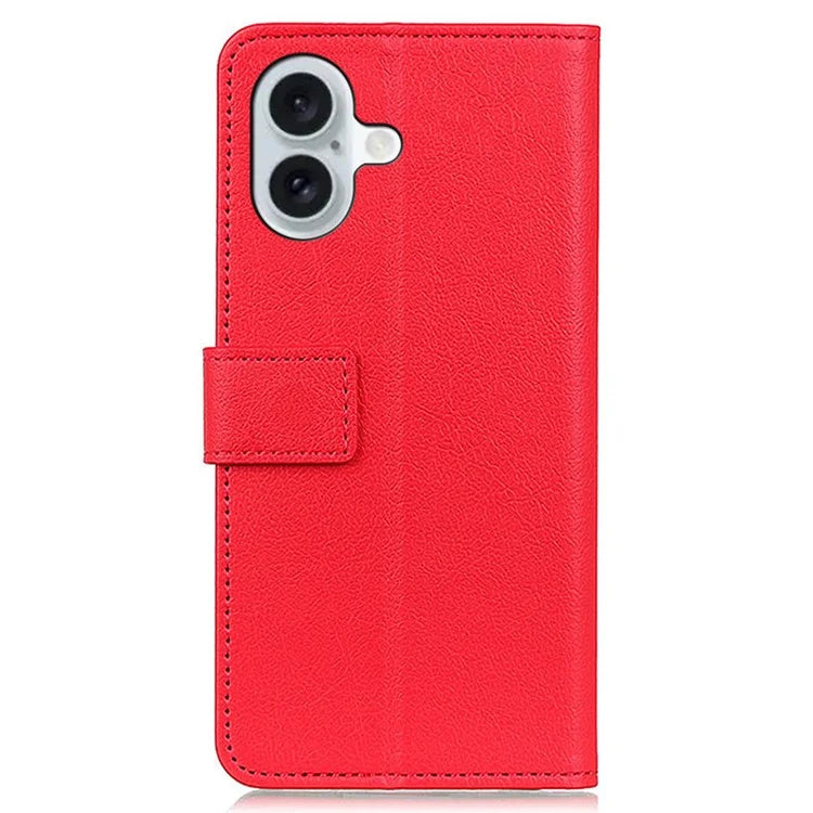 For iPhone 16 Plus Stand Case Protective Leather Wallet Phone Cover