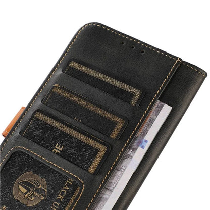 For iPhone 16 Case Leather Wallet Stand Calf Texture Protective Phone Cover