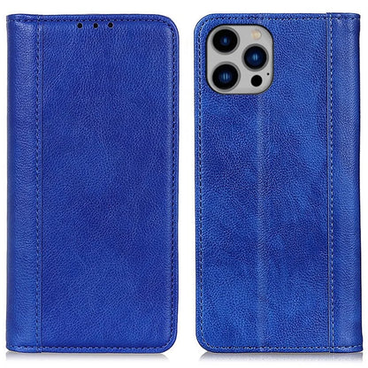 For iPhone 16 Pro Max Case Split Leather Magnetic Auto Closing Wallet Phone Cover