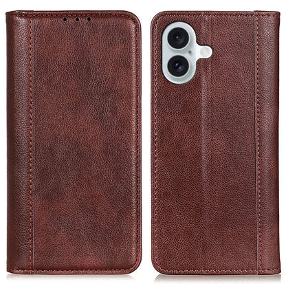 For iPhone 16 Plus Wholesale Cases Split Leather Wallet Phone Cover