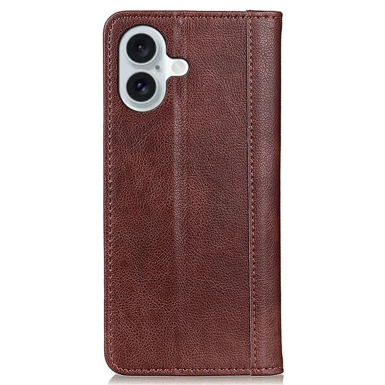 For iPhone 16 Plus Wholesale Cases Split Leather Wallet Phone Cover
